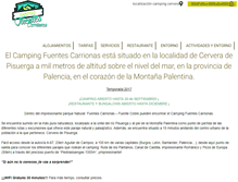 Tablet Screenshot of campingfuentescarrionas.com